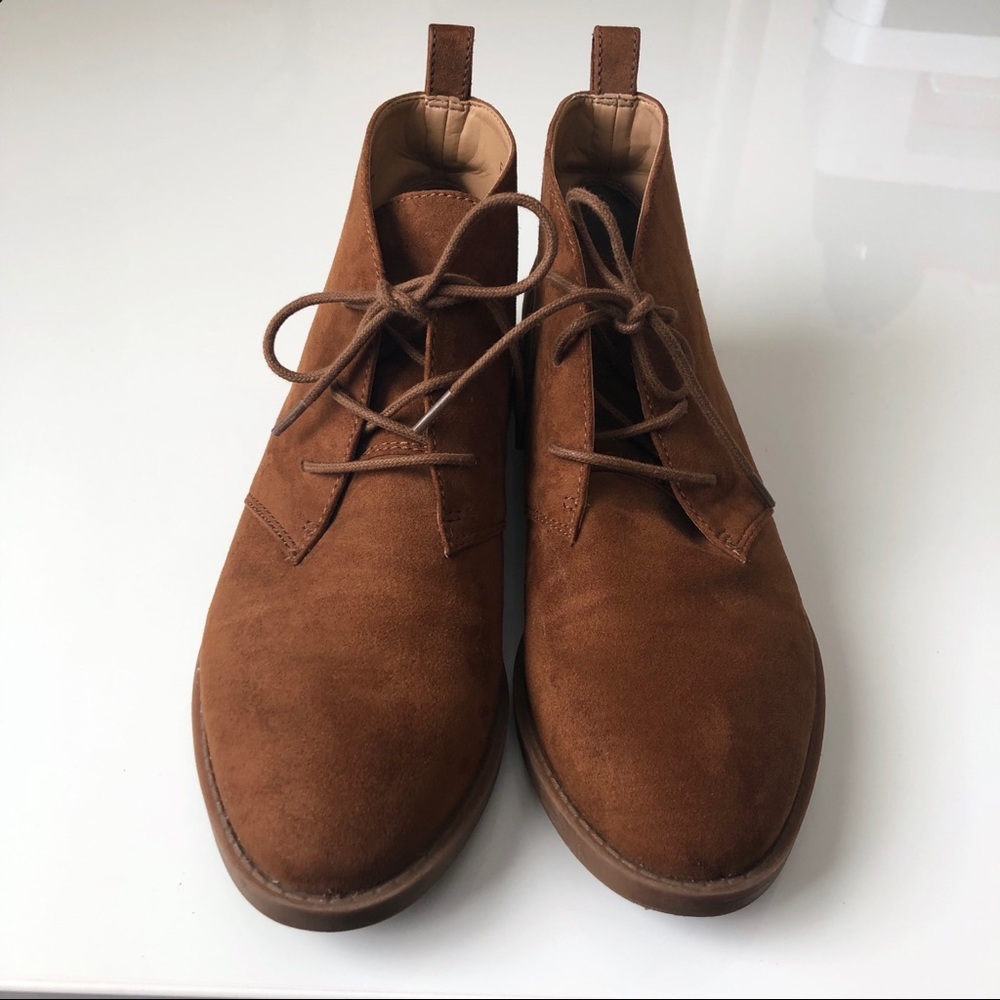 Franco Sarto Percy Suede Chukka Ankle Booties